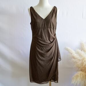 Vintage Alex Evenings Sparkle side Runch y2k Mini dress size 10P